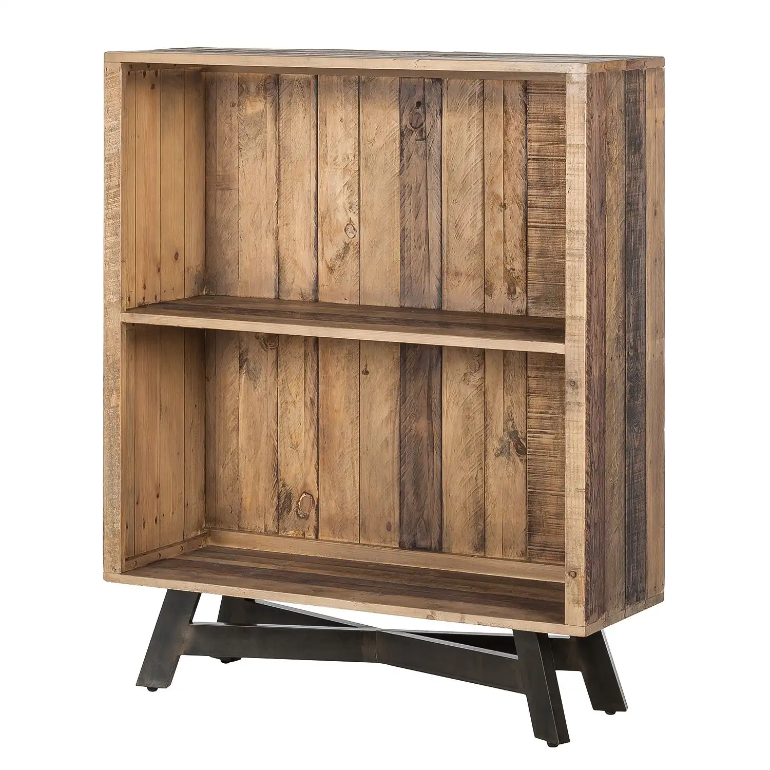 Reclaimed Wood Cabinet with 2 open compartment - popular handicrafts